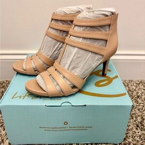 Life Stride Blush Strappy Heeled Sandals 9.5